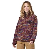 Patagonia Women's Lightweight Synchilla Snap-T Pullover - Fitz Roy Patchwork / Night Plum (FPNI)