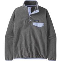 Patagonia Women's Lightweight Synchilla Snap-T Pullover - Nickel w/Pale Periwinkle (NLPE)