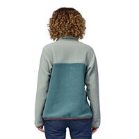 Patagonia Women's Lightweight Synchilla Snap-T Pullover - Nouveau Green w/Sleet Green (NGSL)